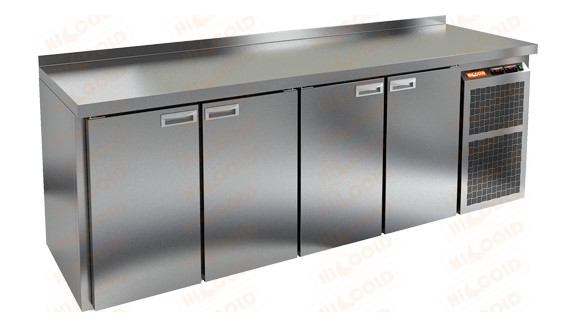 Холодильно-морозильный стол HICOLD SN 1/TN-111/BT BR2  бок, 4 двери (-2...+10°С)/(-18...-10°С)